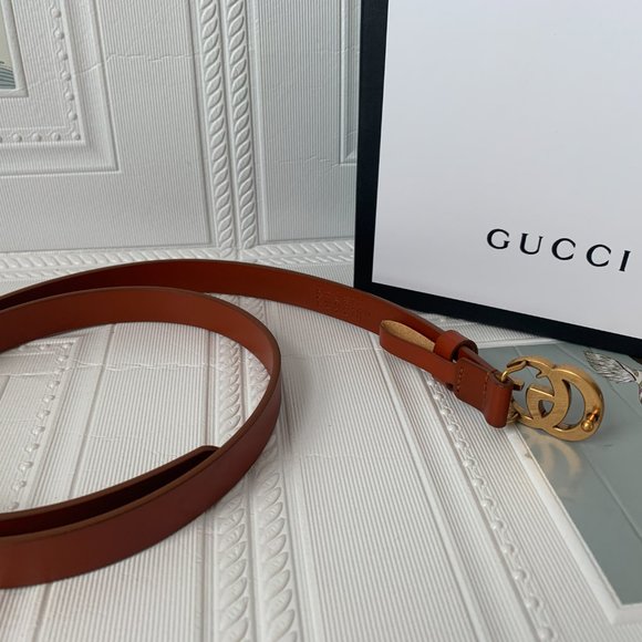 Leather belts with Double G buckle main image 3